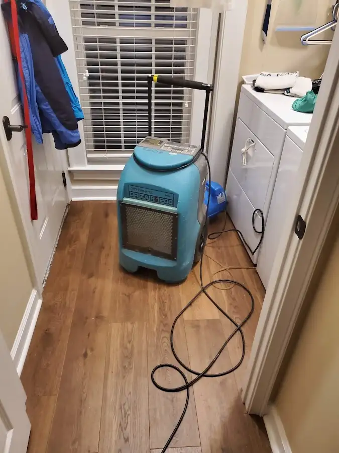 Commercial dehumidifier deployed for Flood Damage Cleanup in Rock Falls